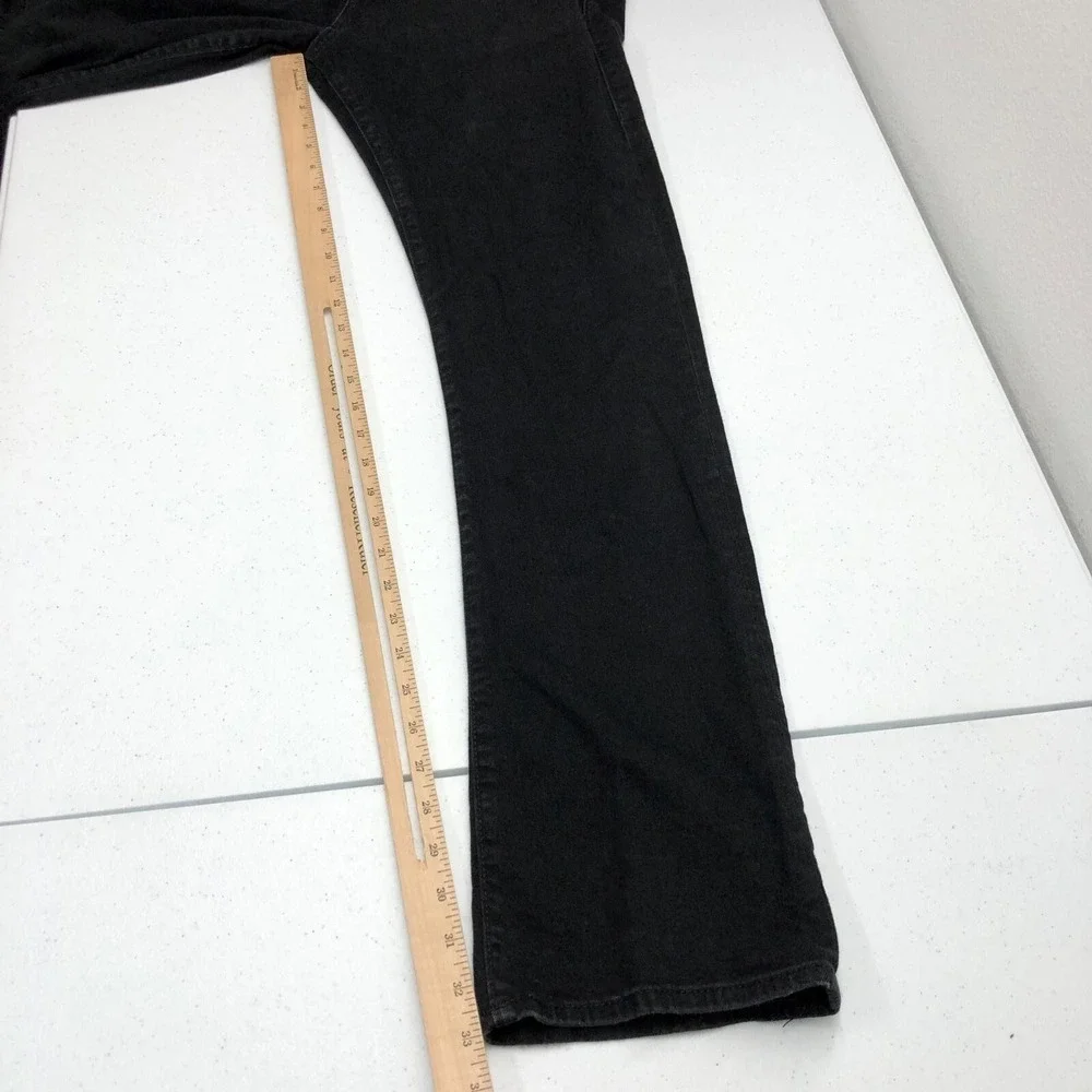 True Religion Ricky Jeans Mens 36x32 Charcoal Relaxed Straight Denim USA Stretch